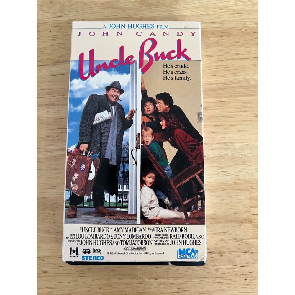 Uncle Buck VHS Tape Comedy Classic Movie Vintage 1989 FIlm